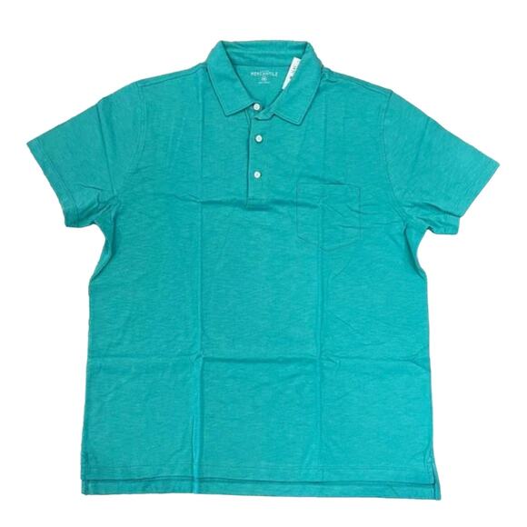 NWT J. Crew Men's Mint Green Short-Sleeve Cotton Polo Shirt - SIZE XXL - Picture 1 of 6